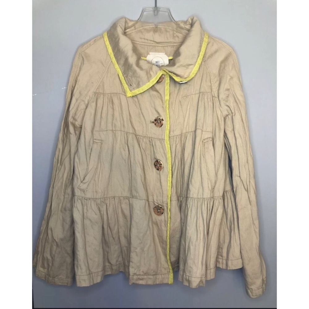 Anthropologie hei hei ruffle jacket women’s XS